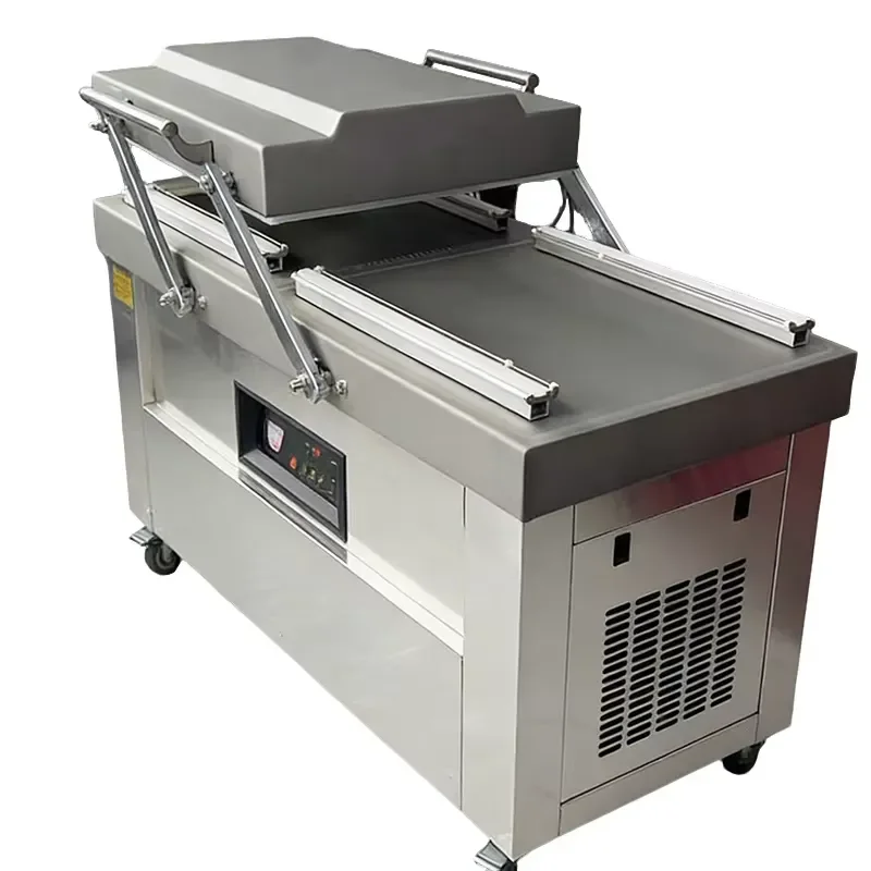 400P Double Chamber Vacuum Packaging Machine Commercial High Efficiency Fresh Food Sealer Simple Operation Industrial Grade