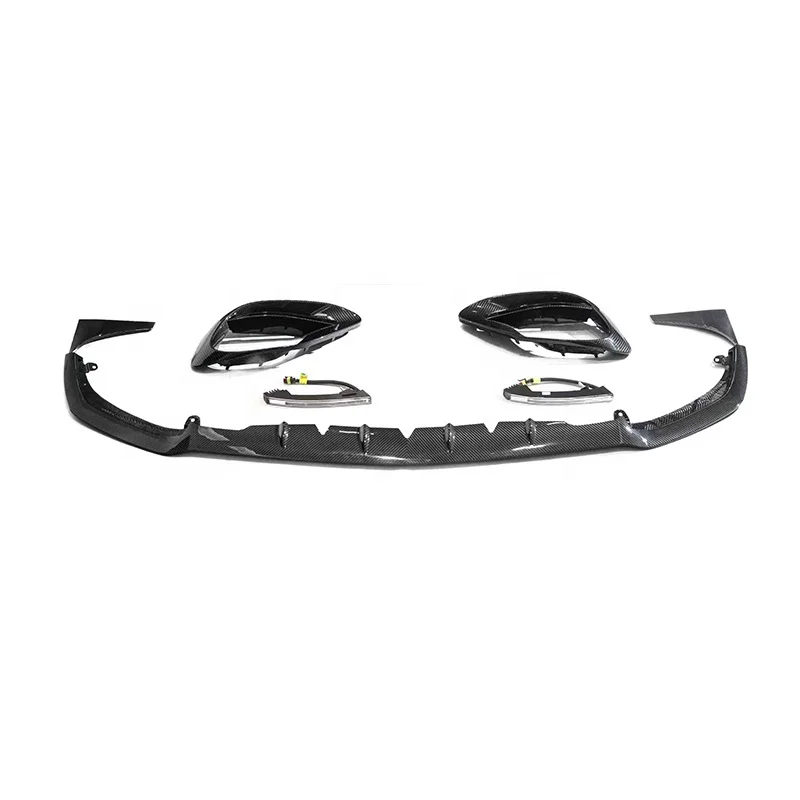 

For Dry Carbon Fiber B Style Front Lip Fog Light Cover for W223 S63 2021y+ LED S223 S63 Car Accessories Auto Parts