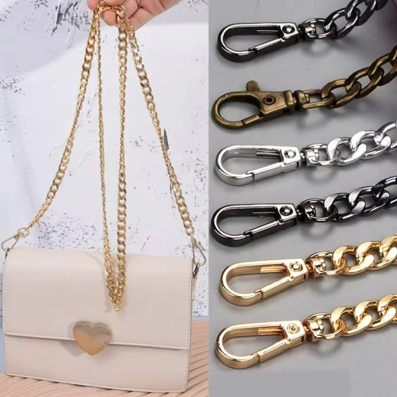 

High Quality Bag Chain Strap Handle DIY Bags Handles Shoulder Crossbody Handbag Metal Replacement Chains Bag Parts Accessories