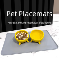 Silicone Pet Placemat Anti Spill Easy To Clean Non Slip Dog Cat Bowl Mat Waterproof Feeding Pad for Pets