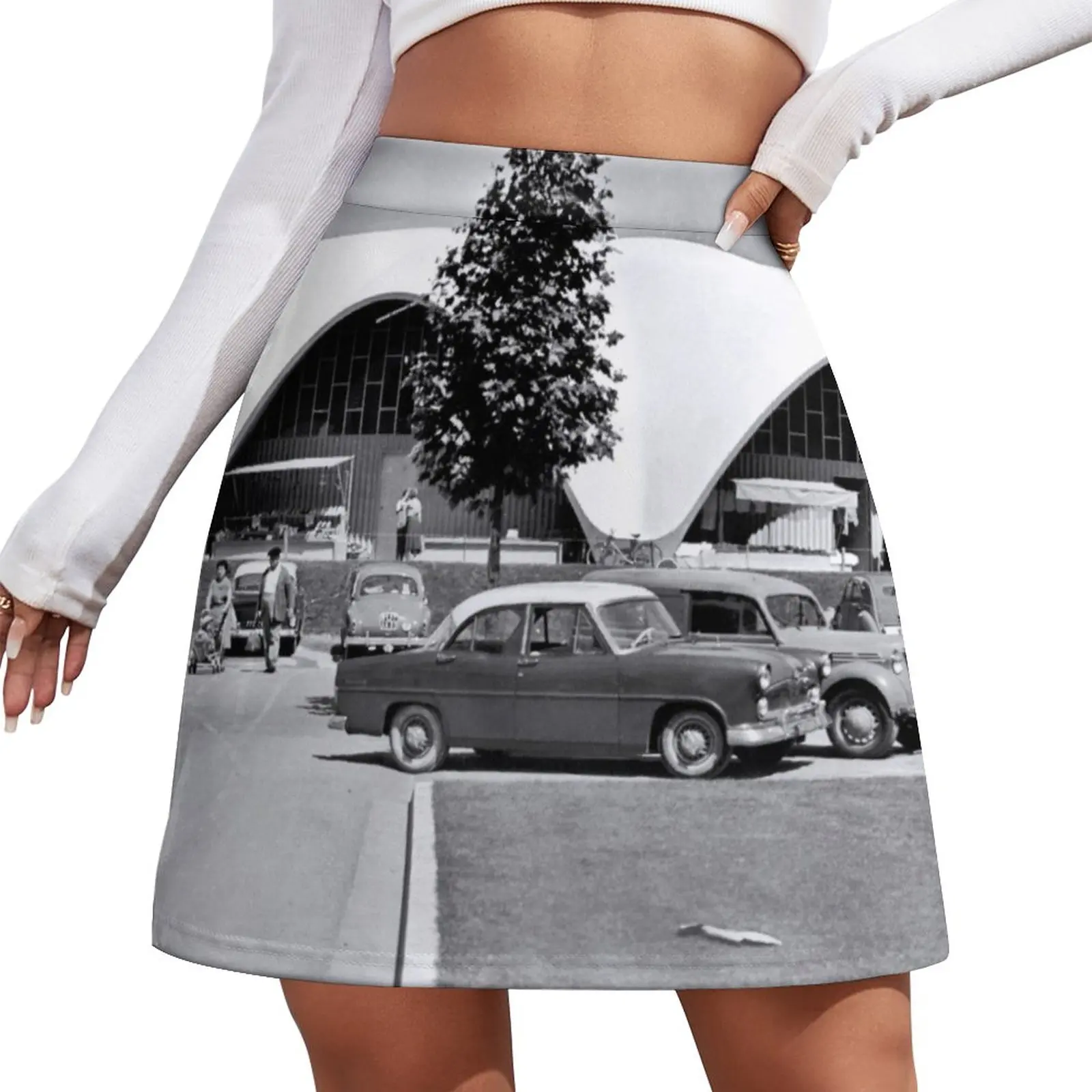 

The Central Market of Royan around 1956 Mini Skirt skirts for womens mini skirt for women Summer skirt