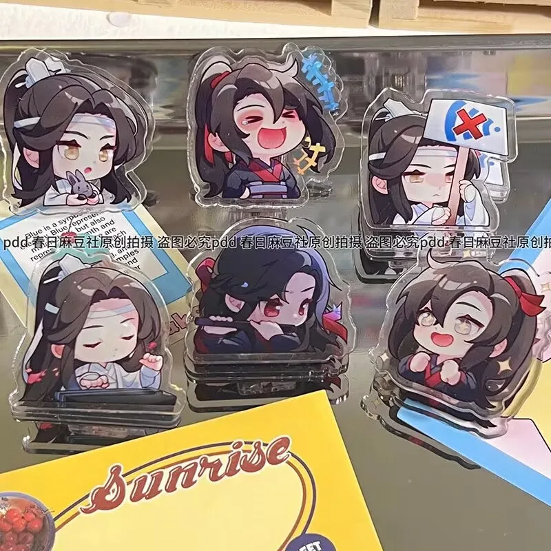 ПП-зажим Q-версии «Magic Master», двусторонний акриловый зажим для заметок, Wei Ying, зажим для хранения мультфильмов LAN Zhan, материалы для студентов