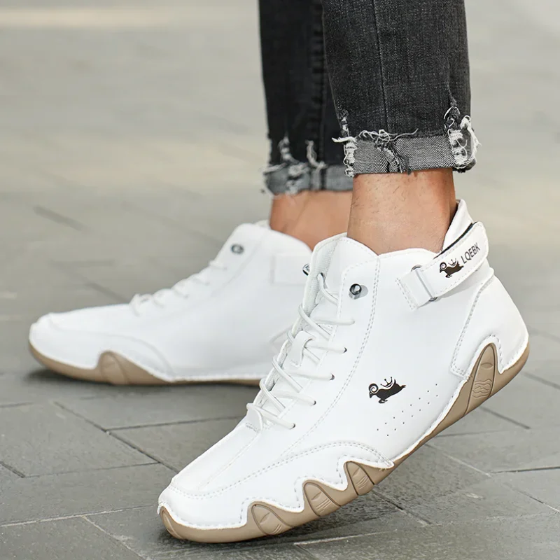 Men's casual sports shoes luxury designer shoes comfortable ankle boots 2023 new fashionable and comfortable high top men shoes