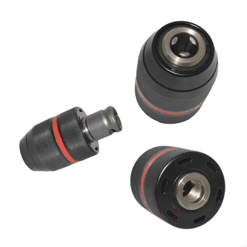 U4LA 2x Keyless Drill Chuck Converter 1/2-20UNF 1,5-13 mm Square esagonale per martello rotante