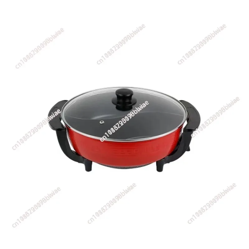 6L Non Stick Smokeless Electric Hot Pot With Double Divided Soup Pot Twin Shabu Cooker For Household Kitchen Multi-person view 6