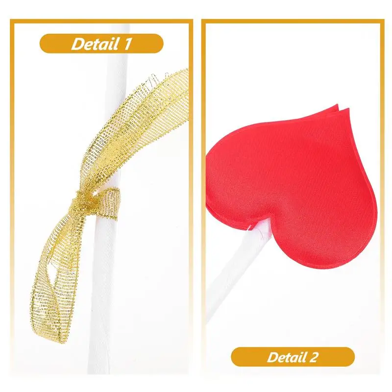 1 Set Of Cupid Arrow Bow Set Valentine Party Cupid Costume Arrow Bow Cupid Cosplay Prop Valentine Stage Performance Cosplay