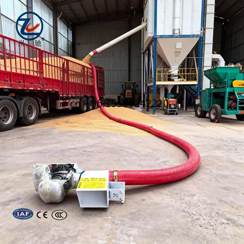 2026 hot New EU Safety Standards Adjustable Grain Engine Flexible Hose Pipe Auger Screw Conveyor for Rice