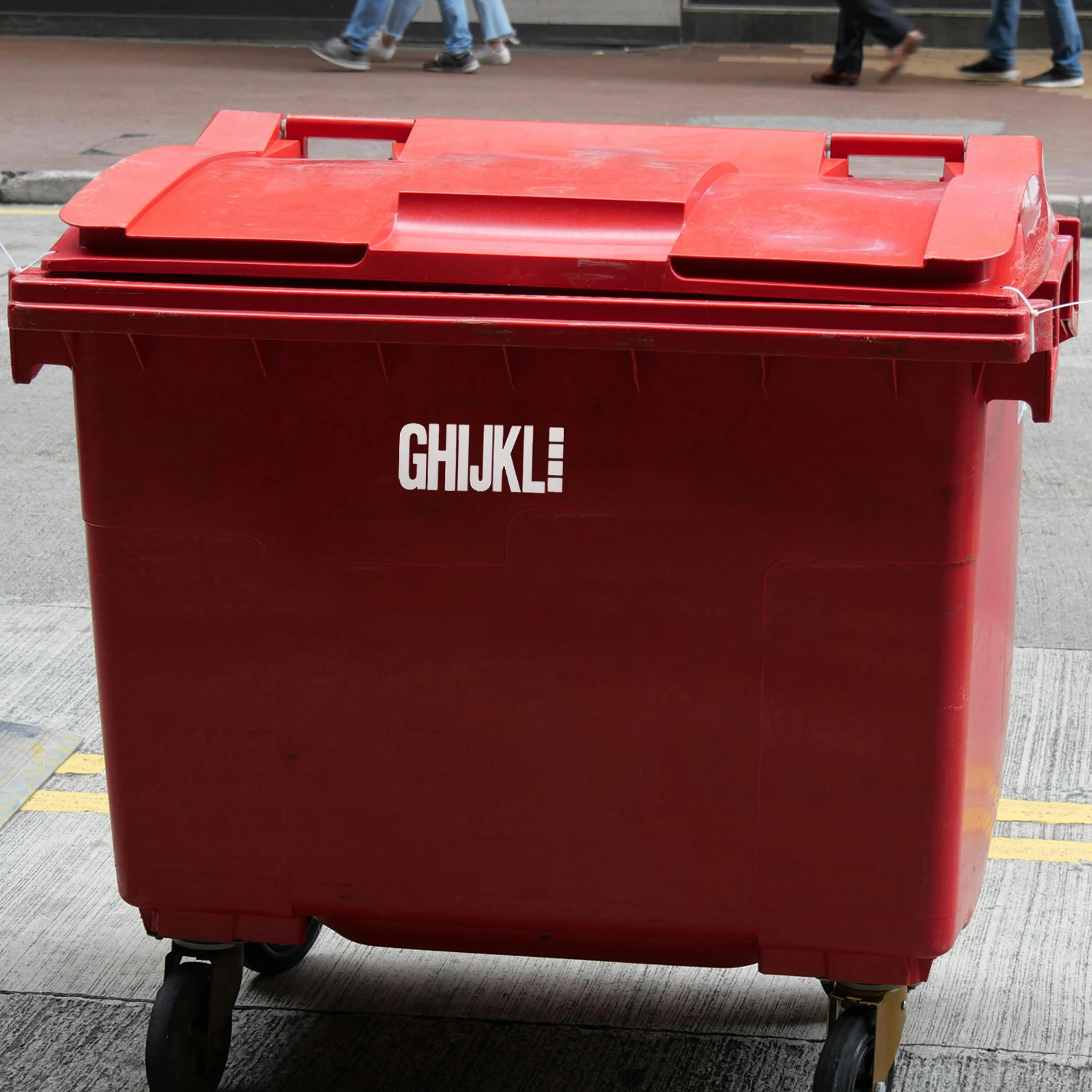 

8 Sheets Trash Can Stickers 4 Inch White PVC Mailbox Letters Numbers Application Practical Outdoor