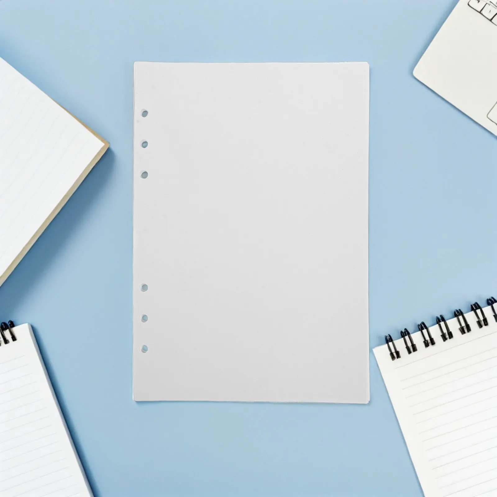 100Pcs Reusable Sticker Release Paper Sheets Blank Double-Sided Binder Organizer Inserts for A5 A6 Sticker Collector Book