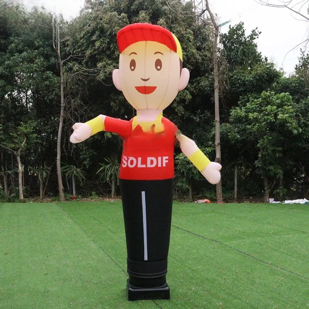 Danzador de cielo inflado para niño, publicidad que agita a mano, tienda de lavado de coches, bailarina de aire de ondas inflables para promoción al aire libre