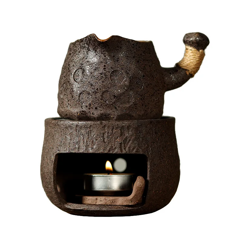 Muyan Handmade Shino Ware Fair Japanese Style Non-Scalding Cup Home Use Thermal Insulation Warmer Candle Tea Maker