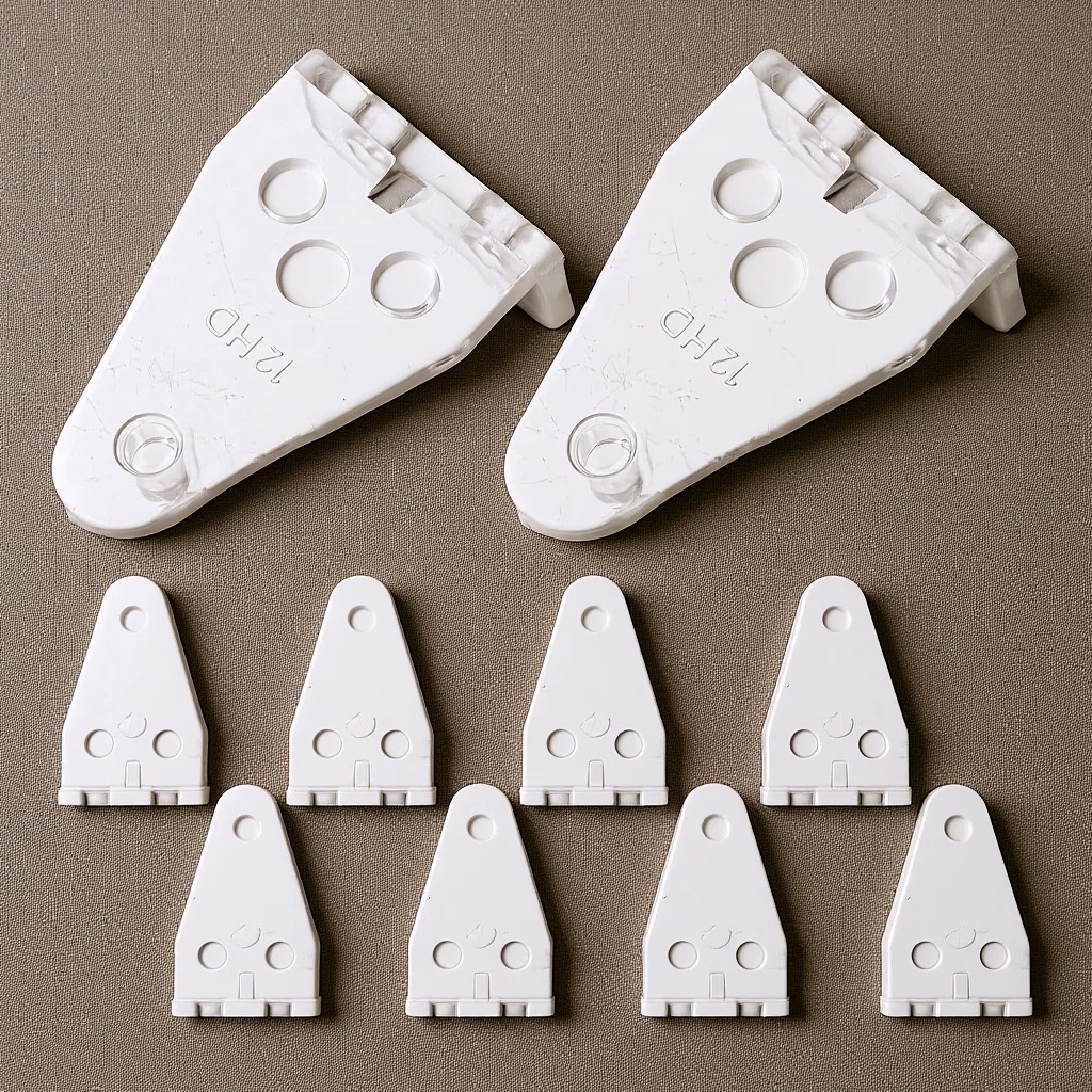 

10Pcs Blinds Hold Down Brackets Clear Plastic Bottom Hold Clips for Blinds Bottom Rail Replacement Parts Simple Installation