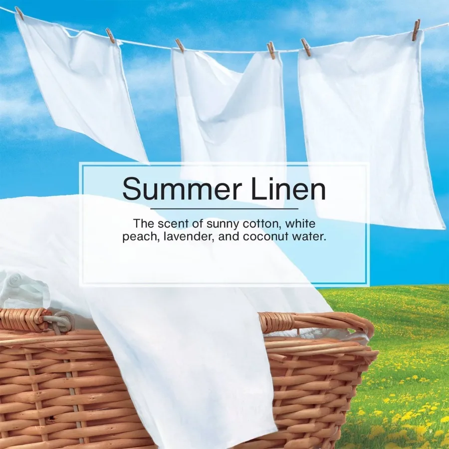Summer Linen Air Freshener 3pk: Car Freshener Tree, Sky Blue, Disposable, Non-Powered, 8 Weeks Duration