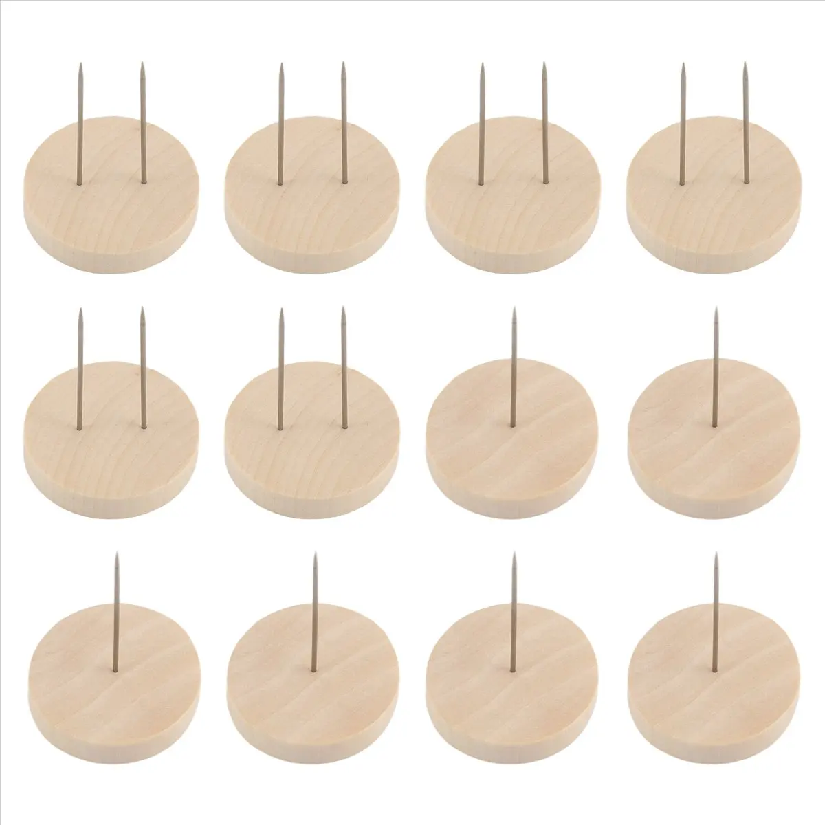 Compatible 12pcs Crochet Doll Stand Doll Stand Felt Animal Doll Toy Wooden Base Support Action Figure Stand