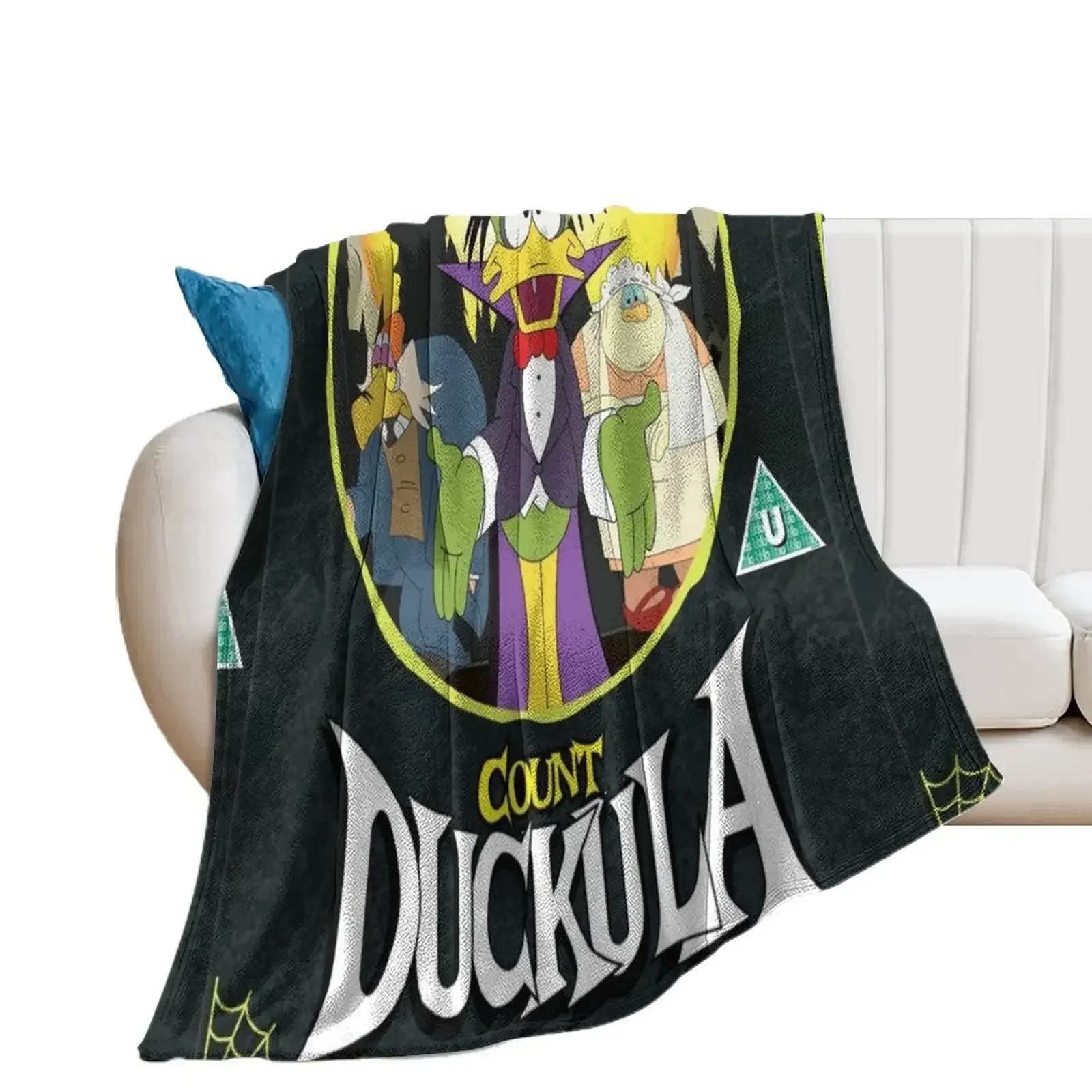 Count Duckula Throw Blanket blankets and throws Soft Beds valentine gift ideas Blankets