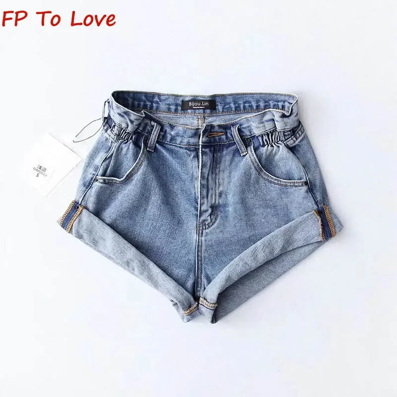 Y2K Szerokie nogawki Wzór w cętki Casualowe spodnie z szerokimi nogawkami 2024 Summer Street Vintage Casual Rolled Denim Shorts Women