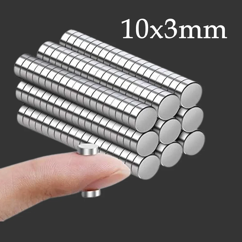 10 x 3 mm runder Magnet, geeignet für Weihnachts-DIY, Zuhause, Vorhangbefestigung, Büro-Whiteboard, magnetisches Graffiti, Werkzeugwandaufbewahrung