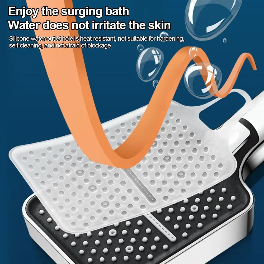 

Пластиковая насадка для душа высокого давления, 3-режимная регулируемая ручная насадка для душа с большим расходом, простая установка, экономия воды, распылитель для душа