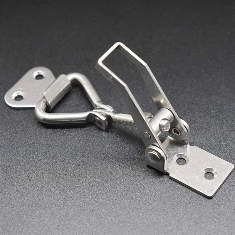 B69C 4 Pieces Parts 90 Degree Right Angle Adjustable Buckle Vertical Quick Clamp Box Buckle Latch Clamp Right Angle Buckle Latch