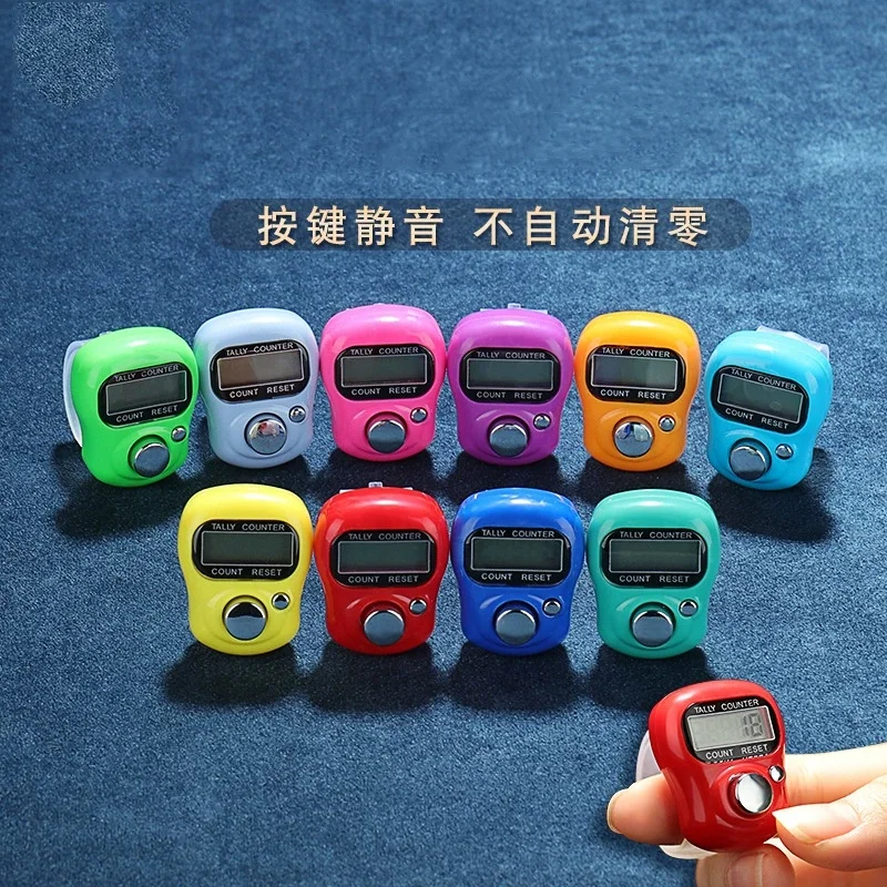 1 قطعة علامة غرزة صغيرة وعداد إصبع الصف LCD عداد رقمي إلكتروني للخياطة والحياكة أداة نسج