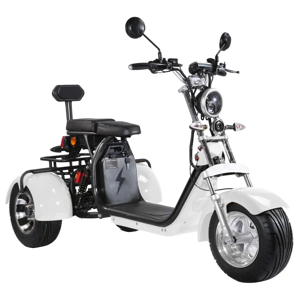 Europe Registrable Road Legal 3 Wheel Scooter 2000w 3000w Citycoco In Netherlands Warehouse