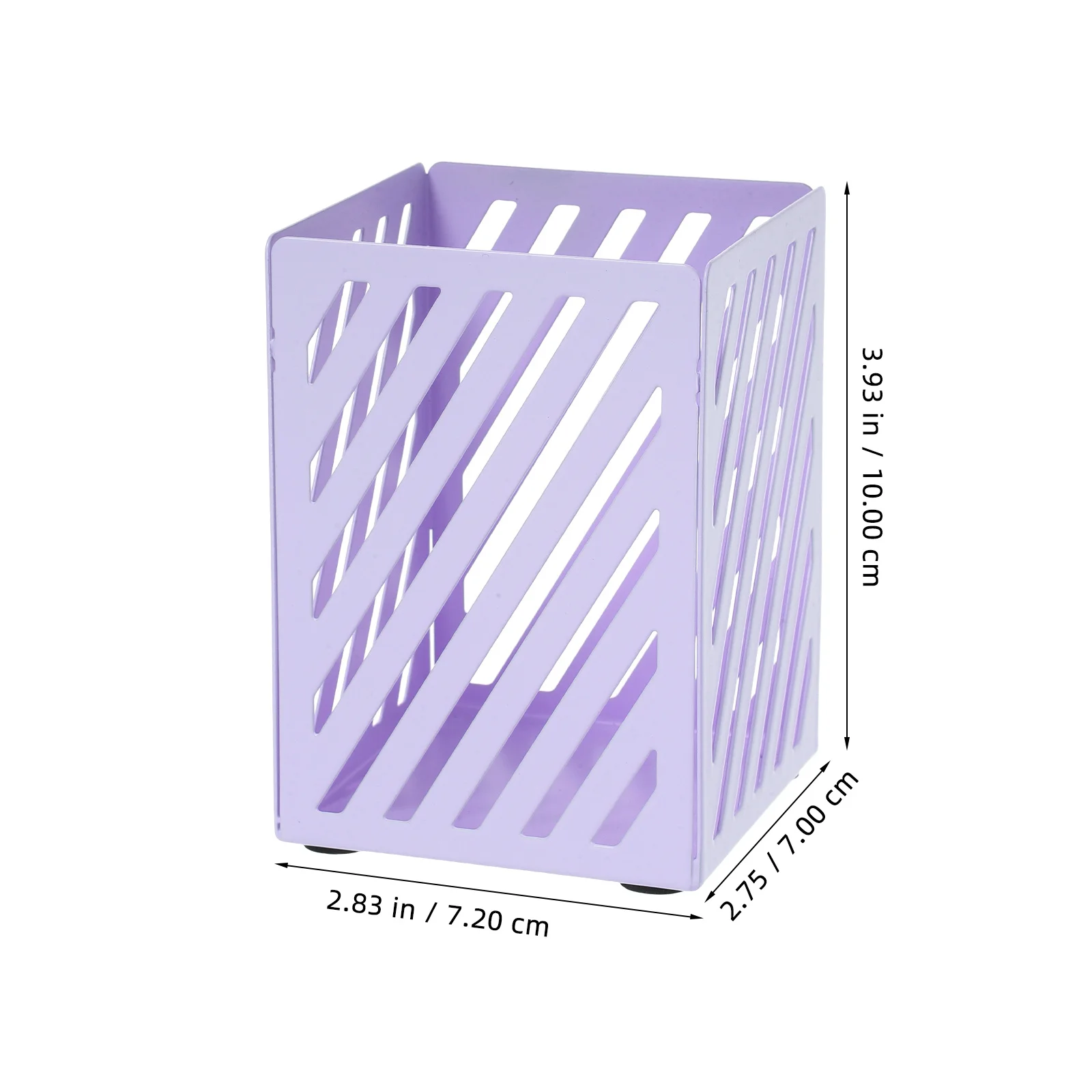 حامل أقلام معدني مربع منظم مكتب بناء حديدي أنيق ملحقات مساحة العمل تخزين فرش المكياج سهلة التنظيف