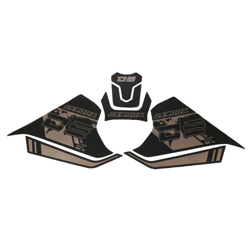 دراجة نارية الجانب خزان الوقود وسادة الشارات حامي الجسم ل VOGE DS900X 2024-2025 سنة هيكل السمكة ملصق حامي التصحيح الملحقات