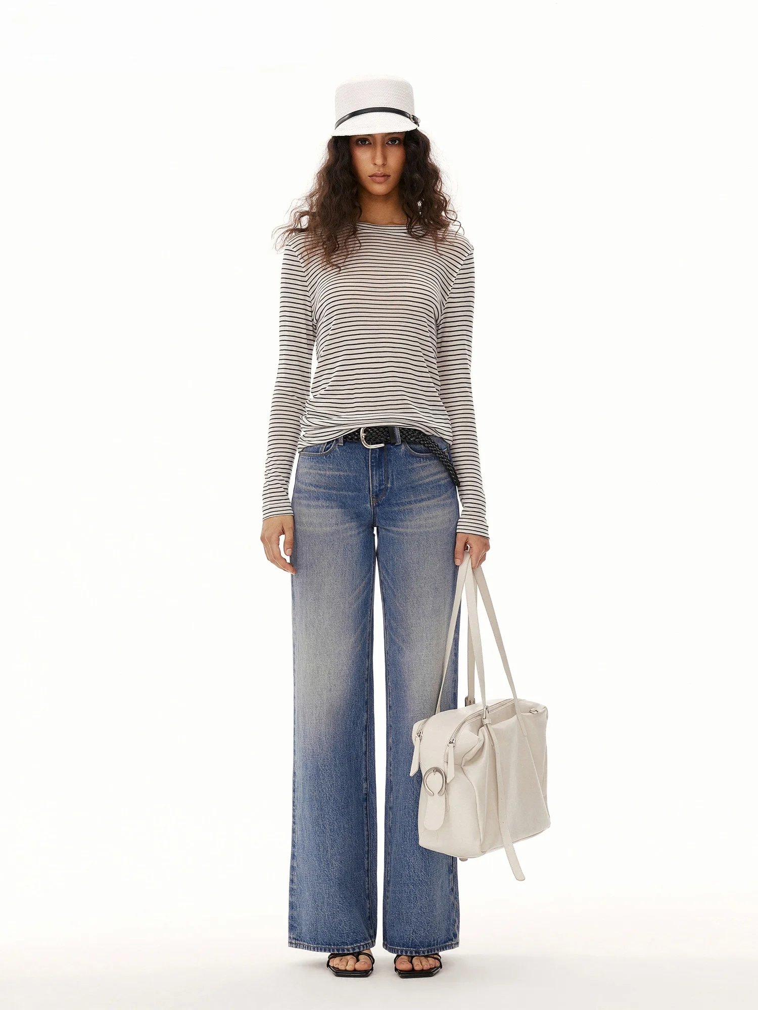 Lightweight Woolen Long Sleeve round Neck T-Shirt Women's Autumn Fashion Slim Fit Base Shirt Casual Style Comfortable Breathable