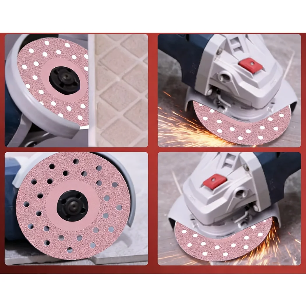2PCS Diamond Grinding Cutting Disc for Angle Grinder Compatible with Marble Tile Stone Concrete and Masonry For materials