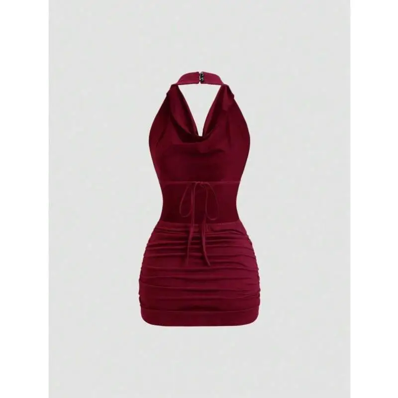 

New P 855 ature Slim Fit Dr with Waist And Pleats Cross-Border Sle Casual Sportswear Set Seven-Quarter Sve