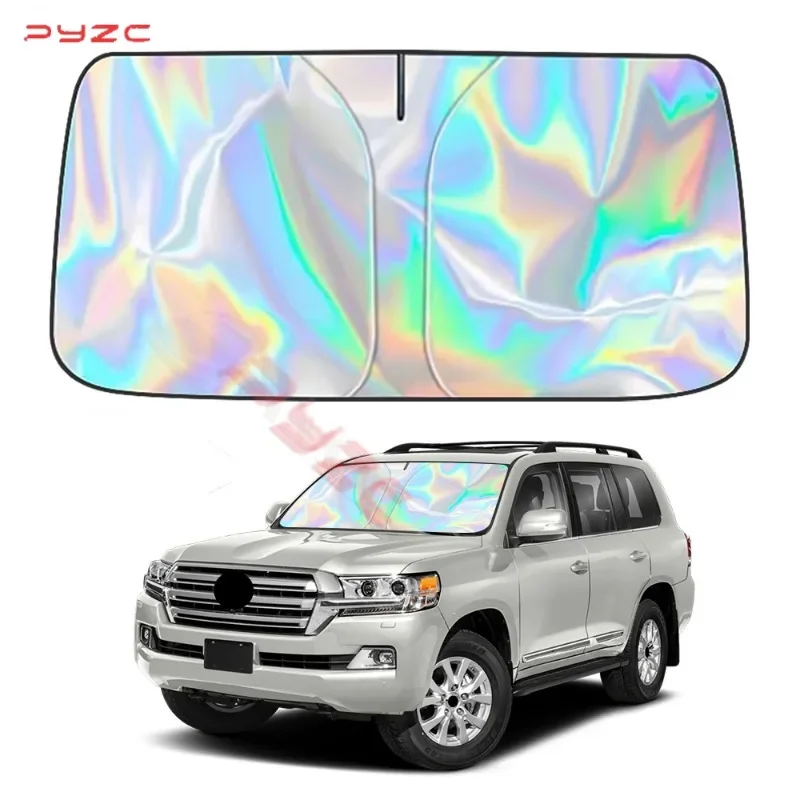 Car Laser Windshield Sun Shade For Toyota Land Cruiser Prado 90 120 150 100 200 Accessories Reflector Sunshade Offers Protection