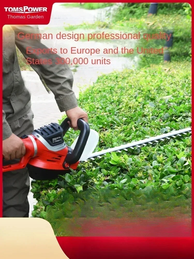 

220V Thomas Europe Corded Hedge Trimmer with 22-Inch Dual-Action Blade and Ergonomic Grip