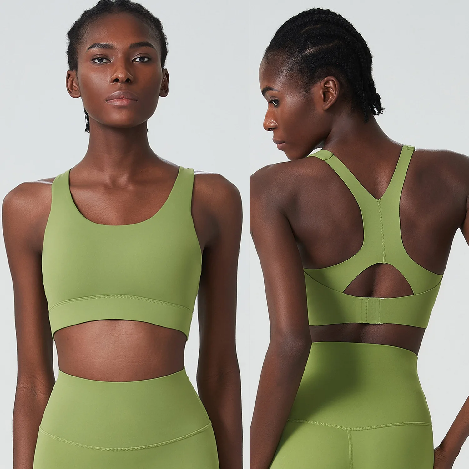 

High Intensi Sports Bra Women's Running Fitn Yoga Top Vest Large Size Outdoor Wear o Absorption Breathable Nylon