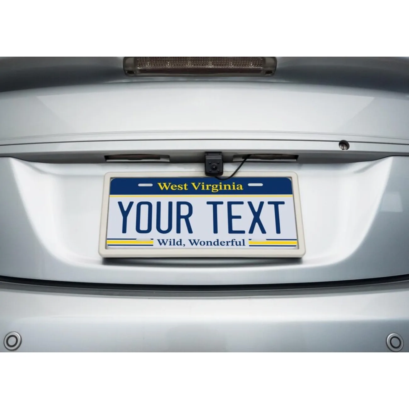 لوحة ترخيص مخصصة لفرجينيا الغربية - علامة الغرور المصنوعة من الألومنيوم للمركبات. #2
