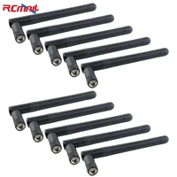 10 Uds 2,4G 5,8G antena de doble banda 3DBi 11CM SMA macho/RP-SMA macho para enrutador BT tarjeta de Internet monitoreo de seguridad inteligente para el hogar
