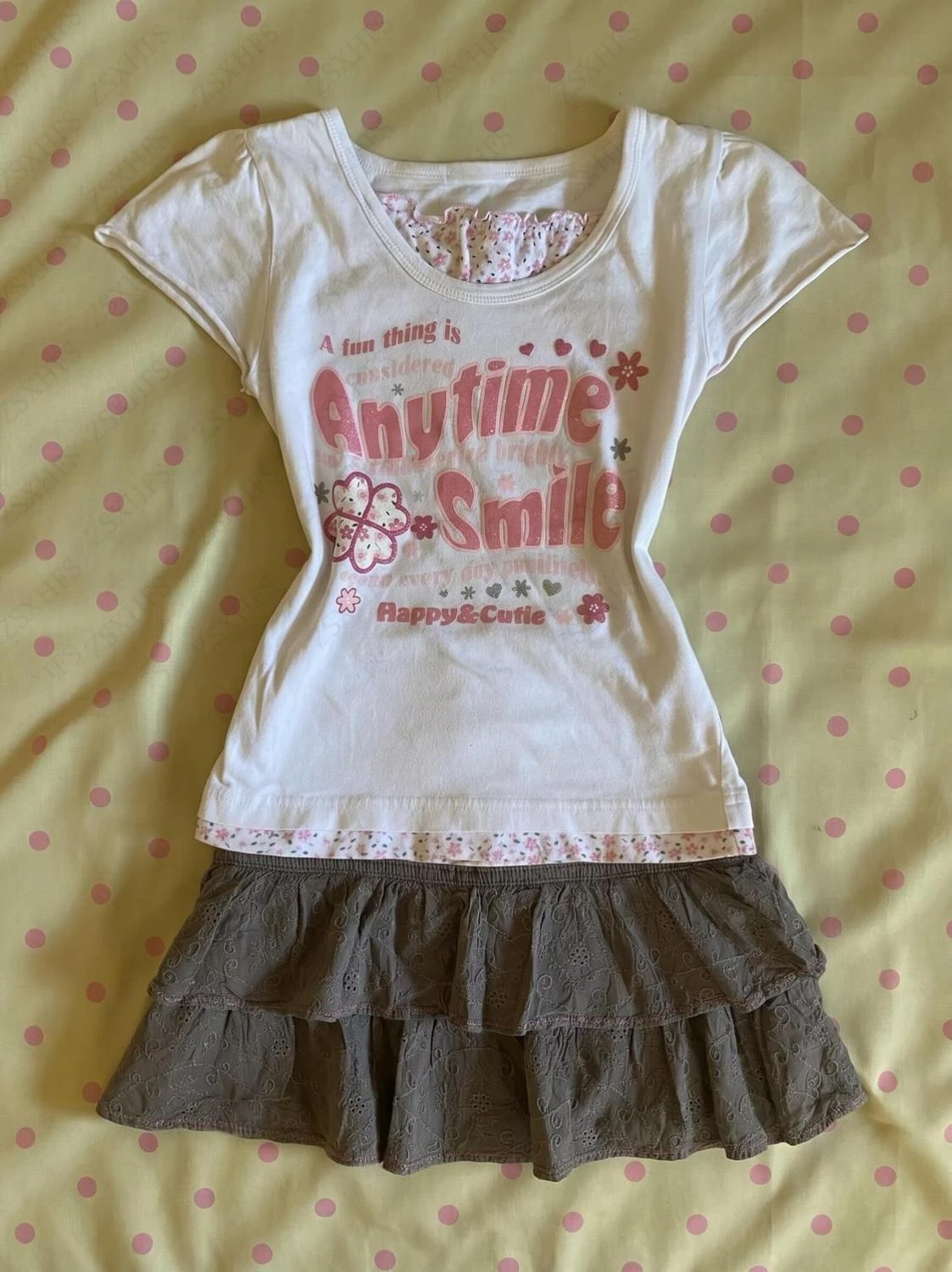 Gotycki dziewczęcy crop top w – Vintage Fashion Korea recenzja i cena
