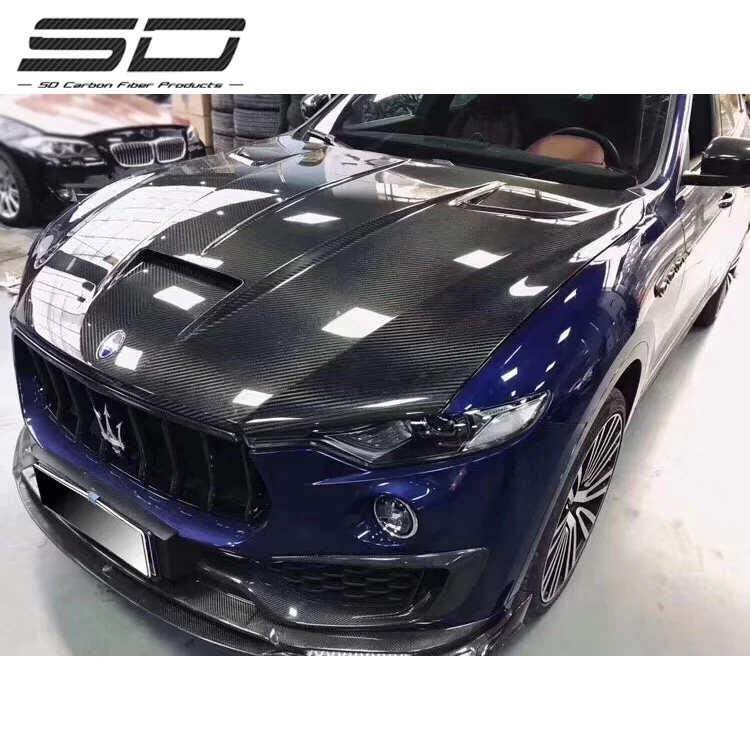 Msy Style Carbon Fiber Engine Hood Car Front Bonnet For Levante