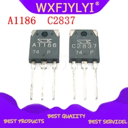 2PCS (1PCS = A1186 1PCS = C2837 )2SA1186 2SC2837 TO-3P circuito integrato