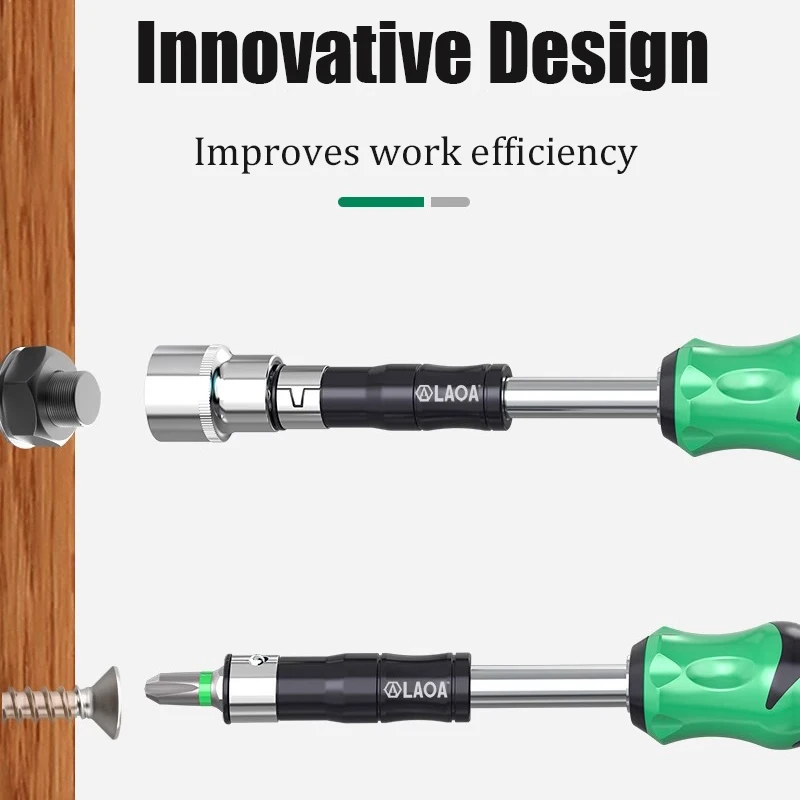 LAOA Шатун двойного назначения, электрический преобразовательный стержень, адаптер, удлиненный стержень для преобразования бит