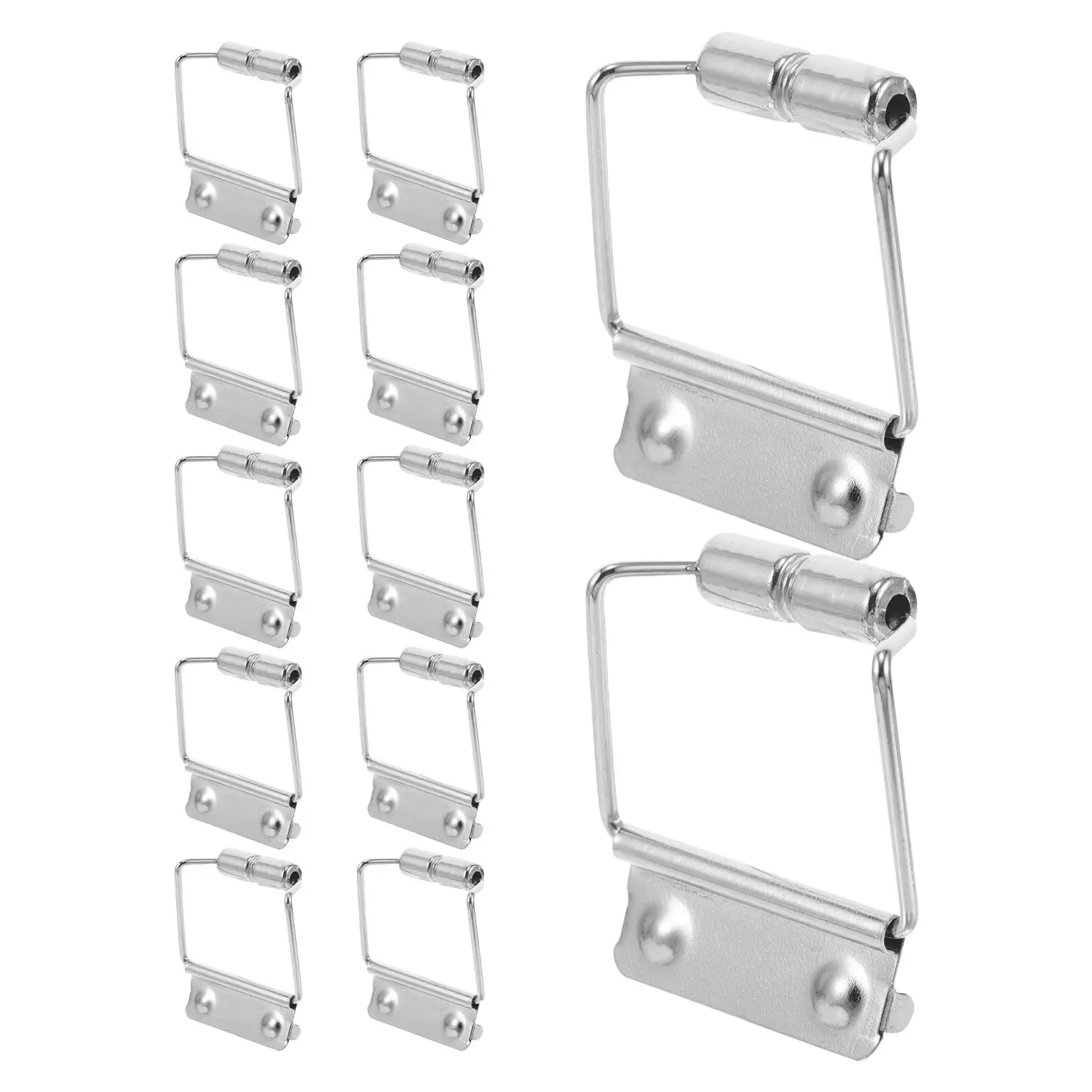 

20 Pcs Iron Box Buckle Clasp Latch Stainless Steel Safe Food Storage Excellent Sealing Home Use Metal Slide Toolbox Lock