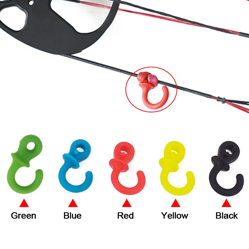 4pcs/Lot Archery Bow String Stabilizer Compound Bowstring Damper Stop Shock and Noise Oscillation Simple Installation