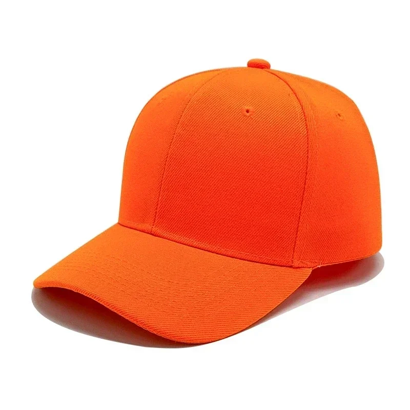 1pc simple multiple colors unisex all season fashionable sun shading hip-hop solid color baseball cap