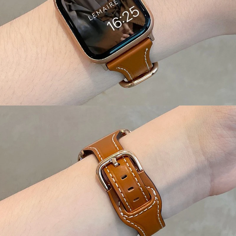 applewatch strap Balloon small waist rose gold needle buckle iwatch Apple smart watch strap