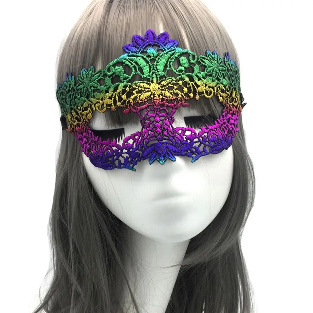 Masquerade Party Gold Lace Mask Halloween Half Face Lace Mask Eye Mask Halloween Supply Costume Show Gift Fancy Carnival Queen