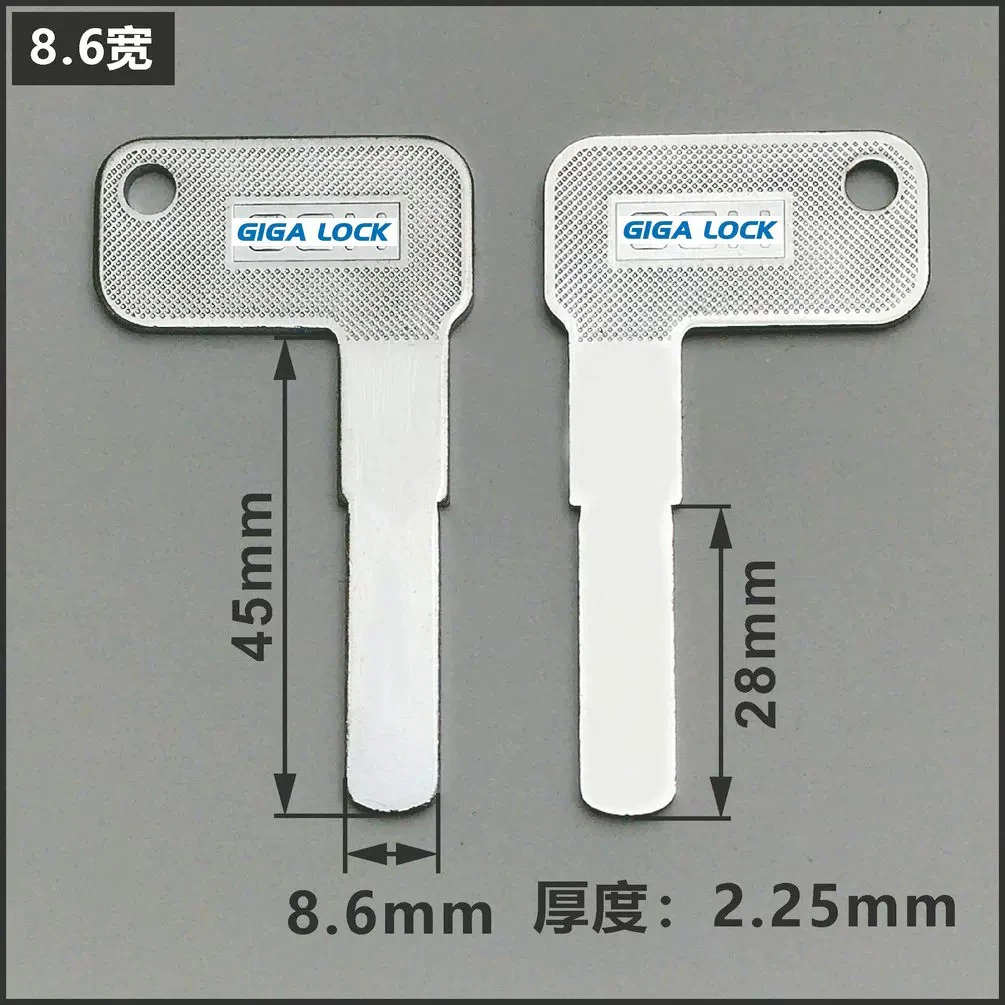 10pcs Haibes HBS 7-Shaped Tablet Key Intelligent Lock Key Embryo for Fingerprint Lock Electronic Door Cylinder