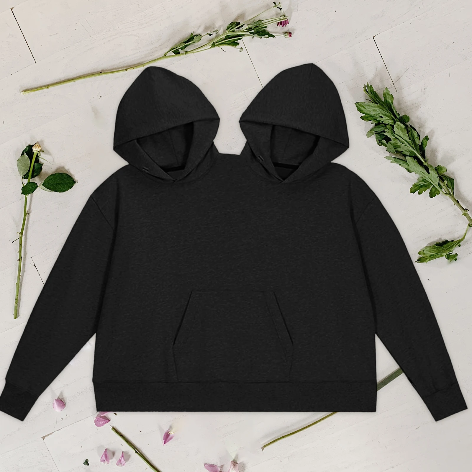 Couple Hoodie Oversized Outerwear Fashionable Intimate Matching Sweatshirts,Spring Autumn Casual Two Person Hoodie Streetwear