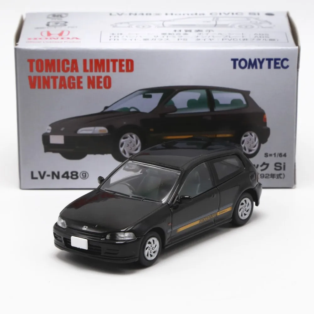 Tomytec Tomica TLV N48g CIVIC Si 20th Anniversary JDM Limited Edition Simulation Alloy Static Car Model Toy Gift