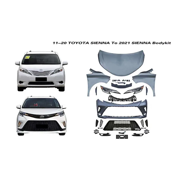 Modification Body Kits Upgrade Body  Kit  for 11-20 to YO TA SIENNA to 2021 SIENNA