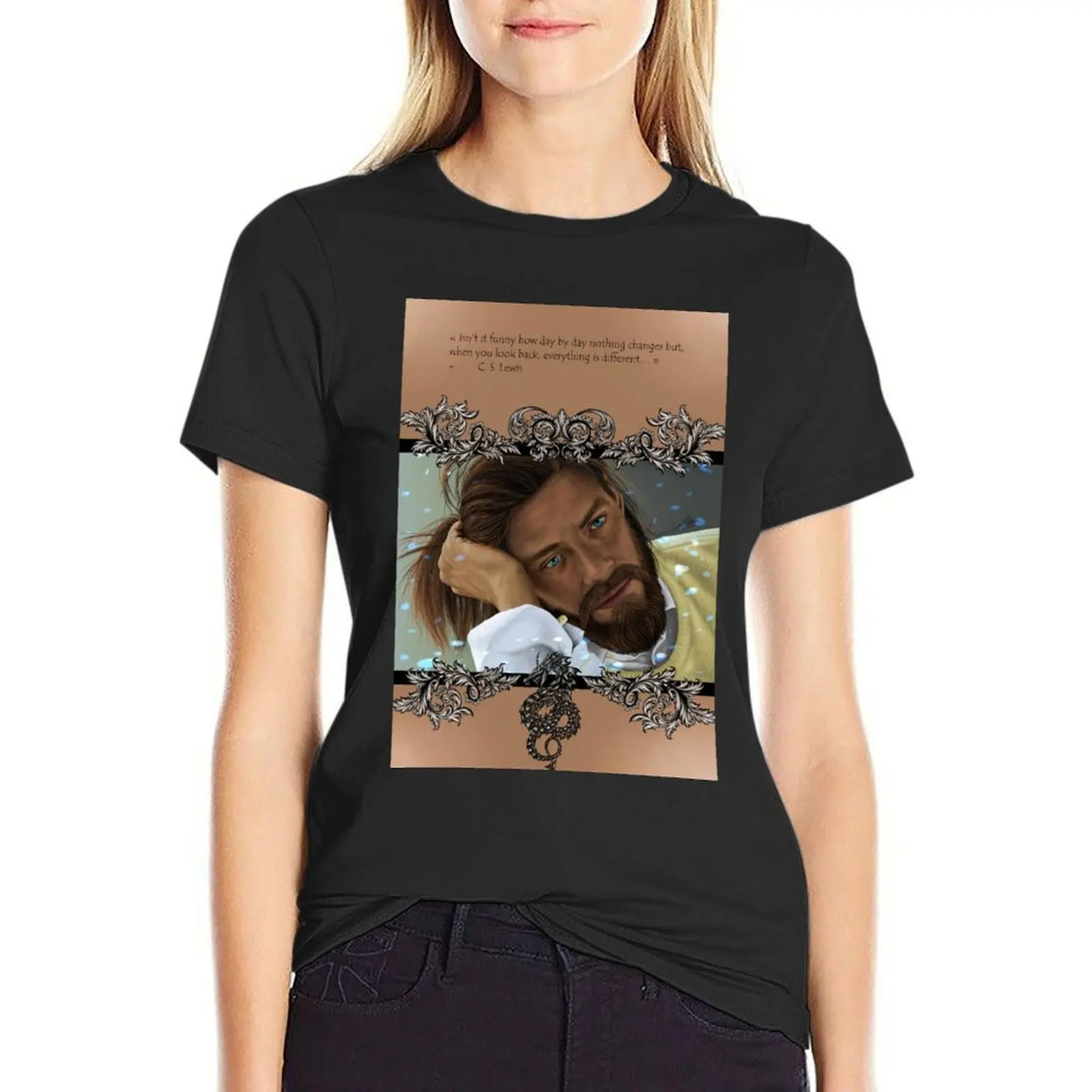 

Tom payne T-Shirt Blouse animal print shirt for girls tops Women t-shirts