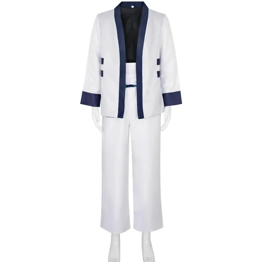 Anime Sagara Sanosuke Costume Mens Suit Uniform Kimono Robe Bath Cloak Pants Suit Halloween Christmas Outfit Uniform